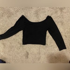 Cropped top with lace back